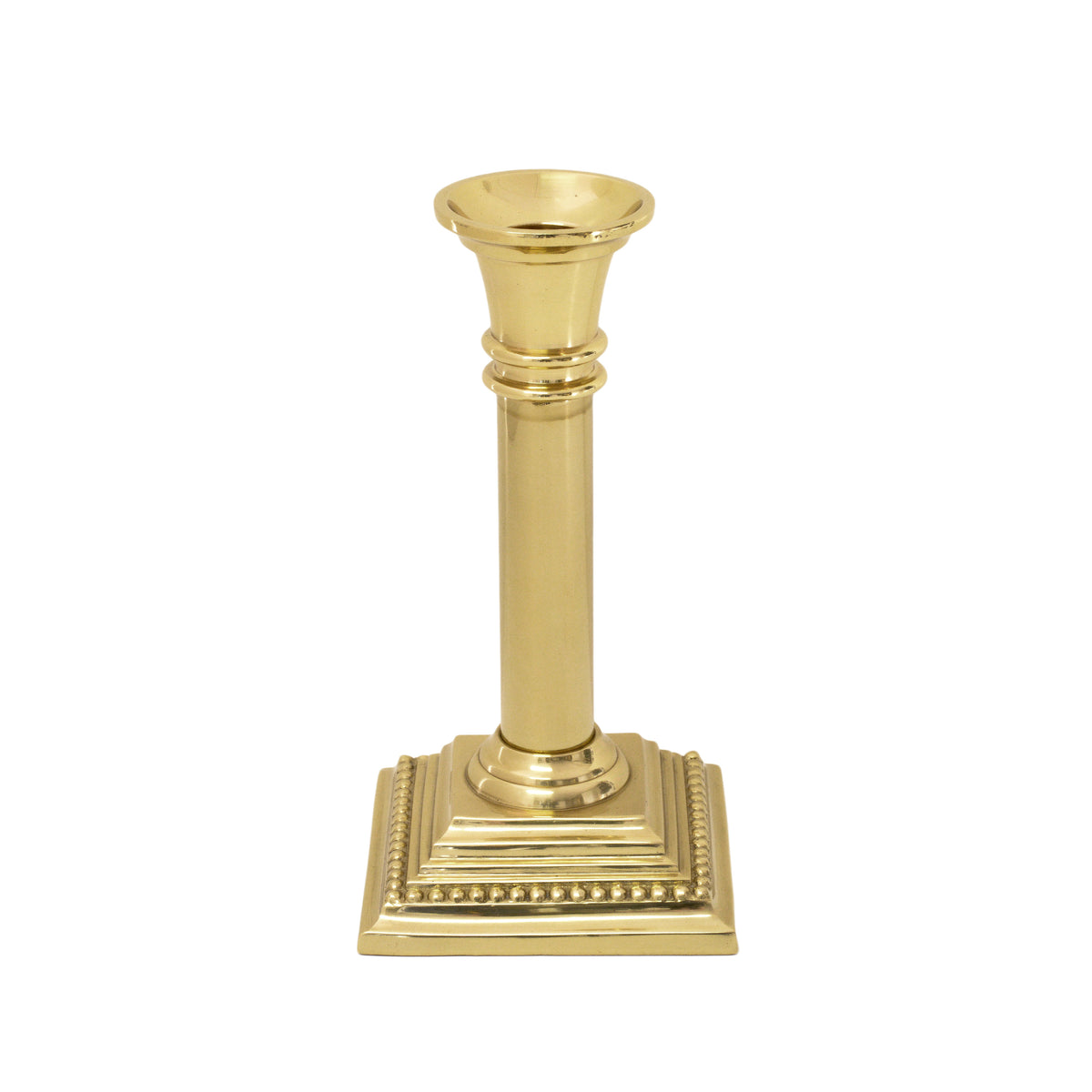 Biedermann & Sons Brass Candlestick Holders (Box of 6), 3.75