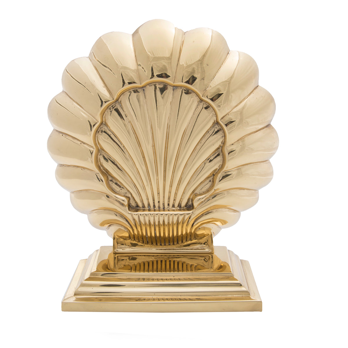 Art Deco Bookend - Double Shell – Jefferson Brass Company
