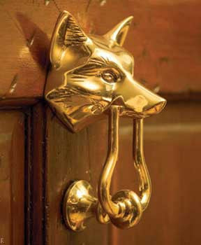 Brass Fox Door Knocker - Jefferson Brass Company Gifts & Brass Decor